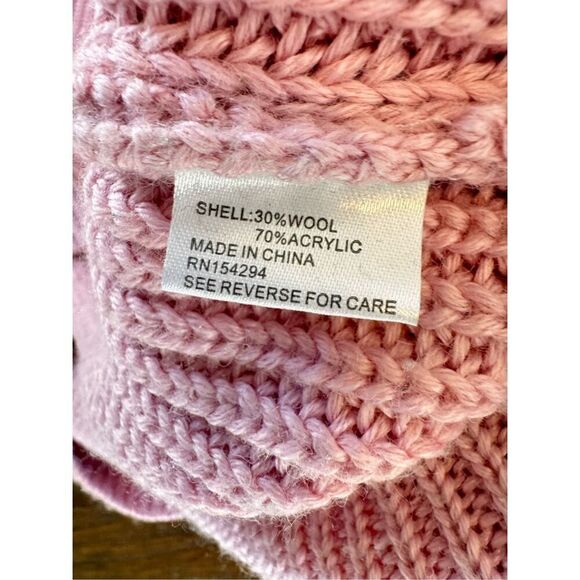 Central Park West Pink Knit Sweater with Flare Sleeves Size XSmall - Picture 6 of 8